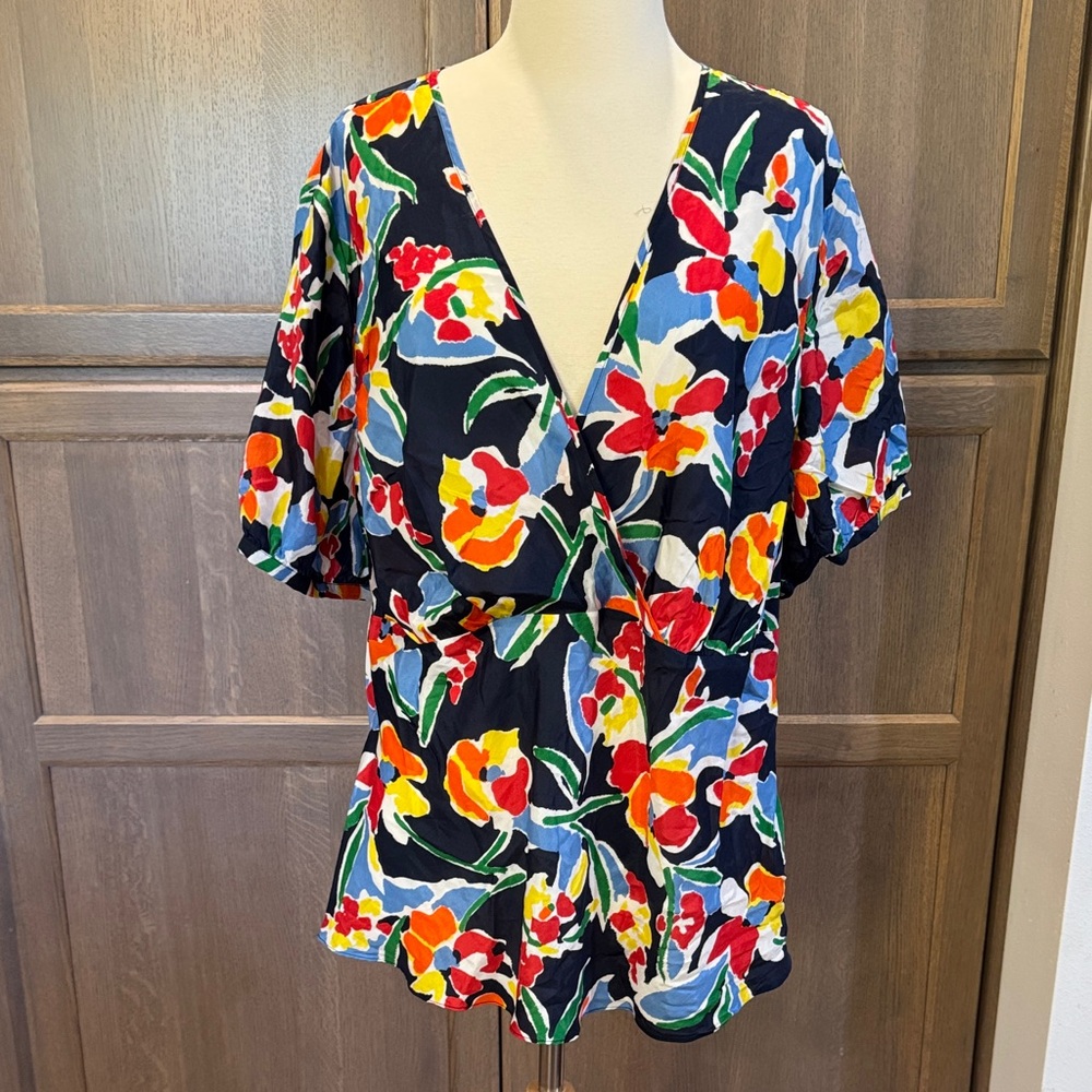 LAUREN RALPH LAUREN SILK TOP